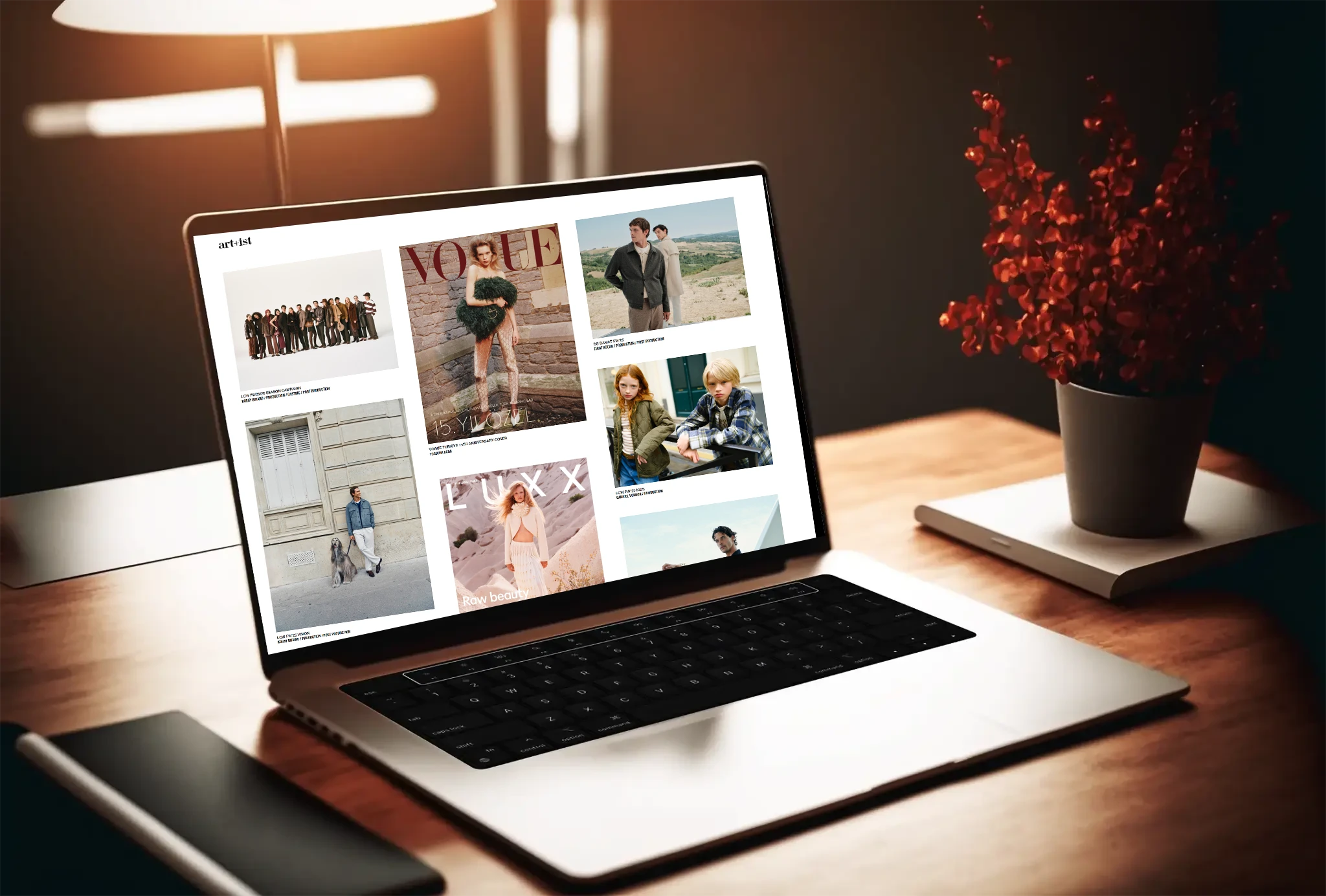 Creative portfolio and brand website for contemporary art studio