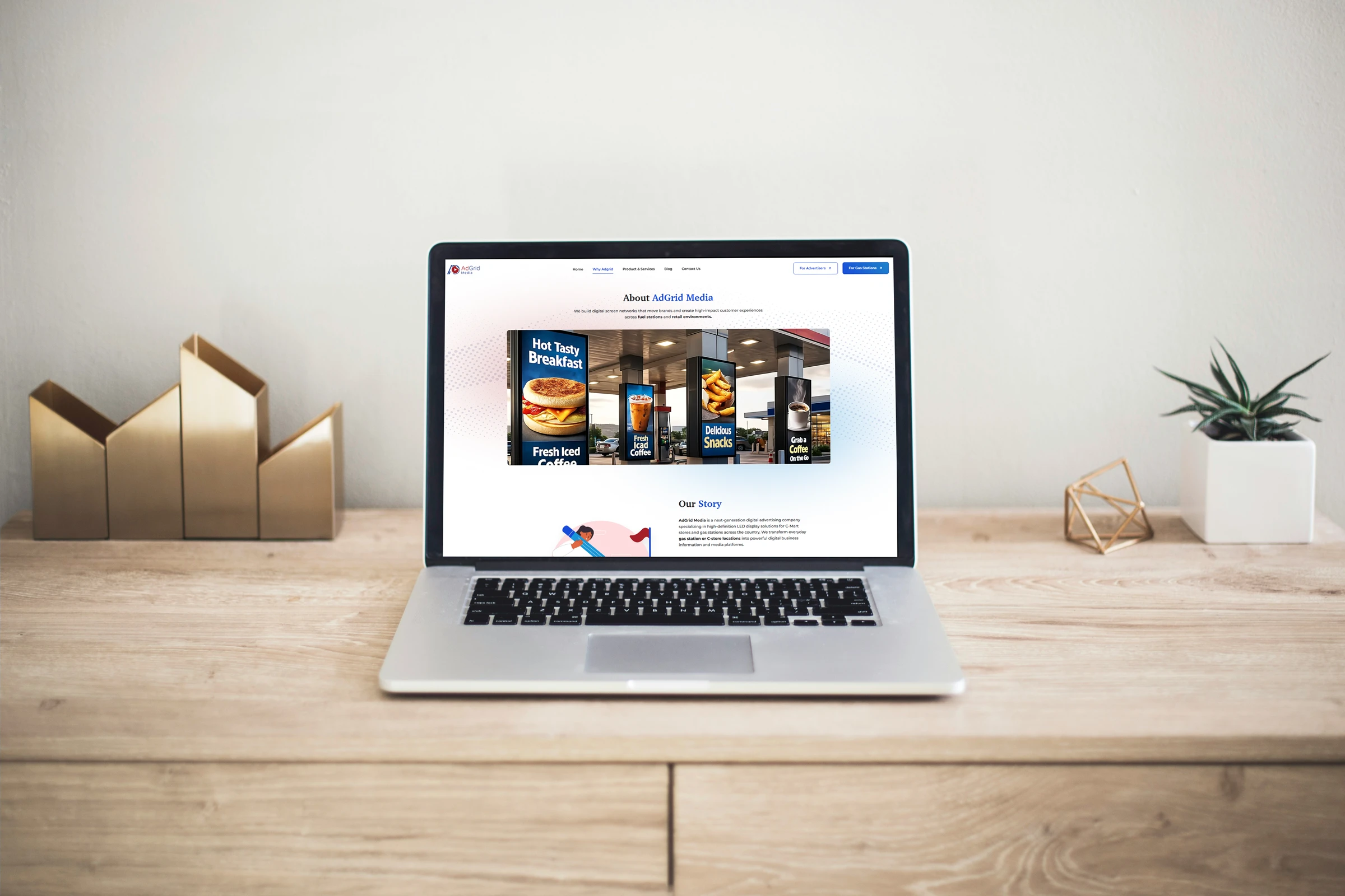 Adgrid Media digital advertising and DOOH platform